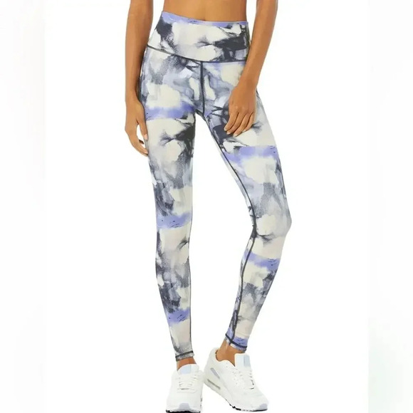 Alo Yoga Women’s XS Vapor High-Waist Graffiti Tie Dye Legging - Multi - Picture 1 of 8